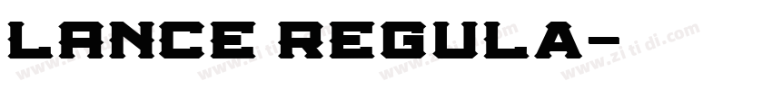LANCE Regula字体转换
